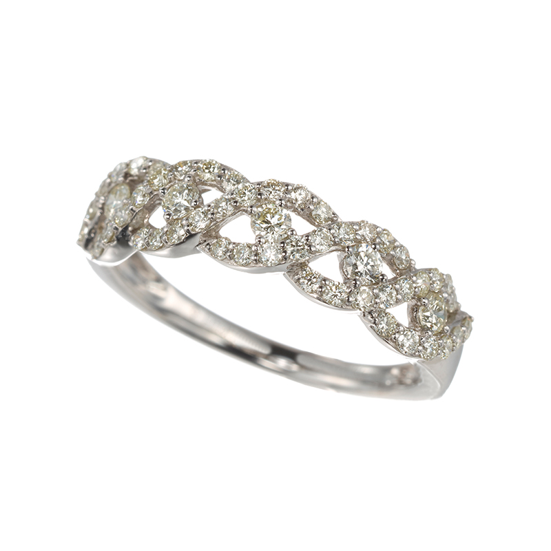 PT950 ダイヤモンド 芽吹き リング D 約0.55ct 