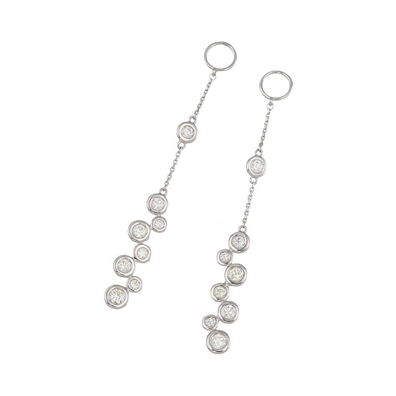 PT950/PT850 ダイヤモンド ロングチャーム D 約0.80ct