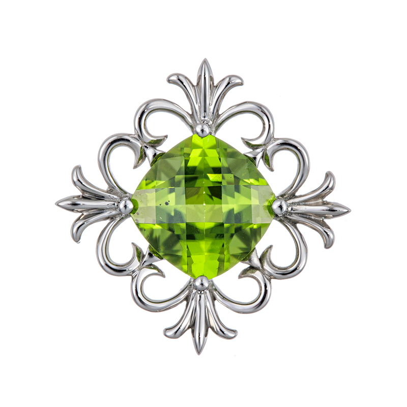 PT950 ペリドット ペンダントトップ PE 約2.50ct 