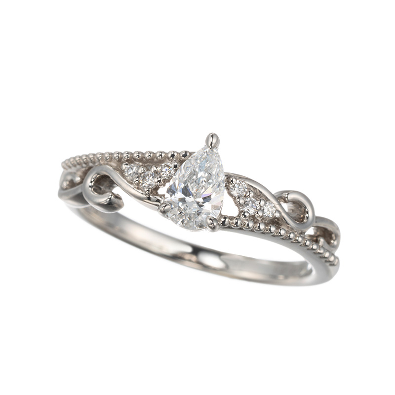 PT950Dカラーダイヤモンド&ダイヤリングD約0.30ct(DIF)D約0.03ct