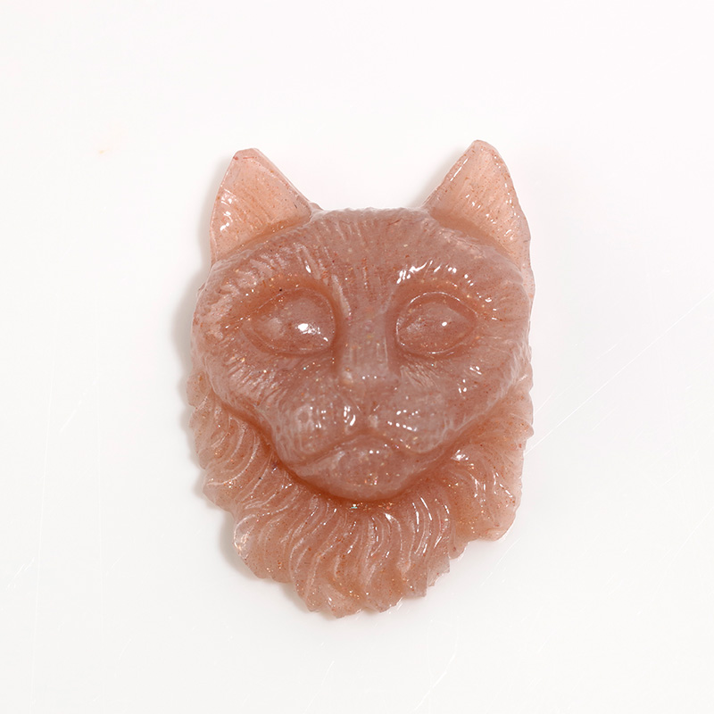 シモーネ・ポストラー オレンジムーンストーン 「猫」 ルース MO 14.42ct