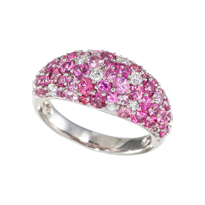 PT950 アヤナスピネル ダイヤ リング SP 約2.45ct D 約0.30ct 