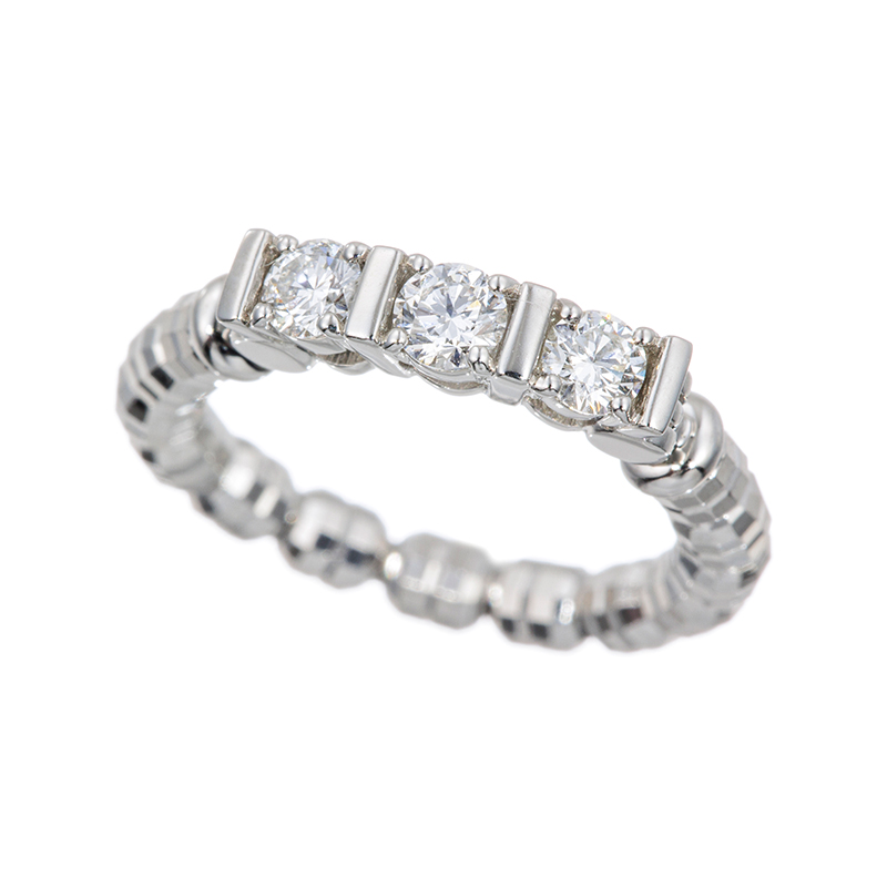 PT950ダイヤモンド(リリーダイヤカット)ストレッチリングD約0.28ct(LI)9～23号