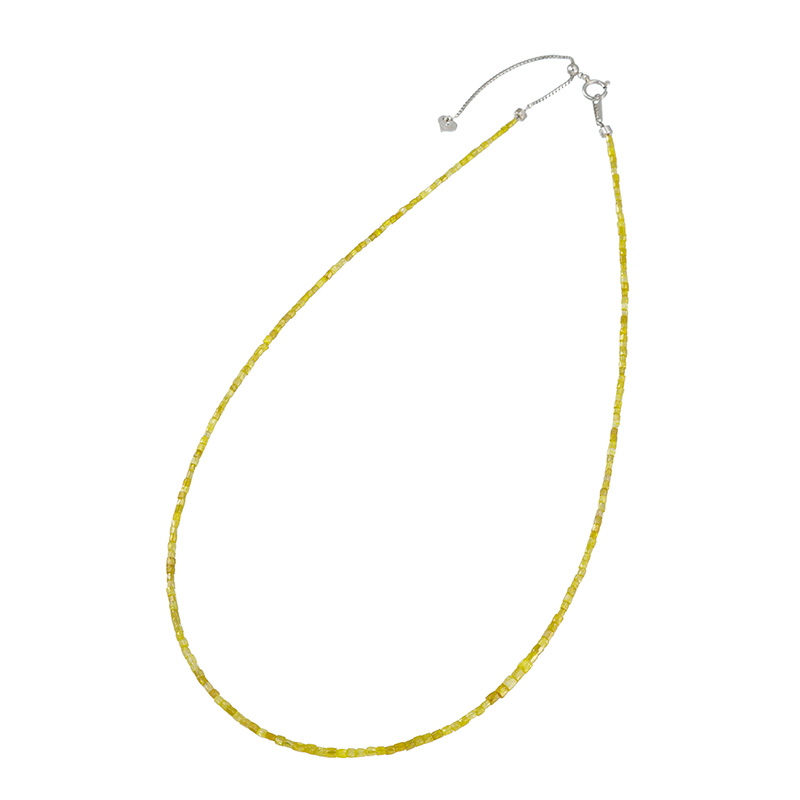 PT850 ファンシーイエローダイヤモンド ネックレス YD 約13.00ct