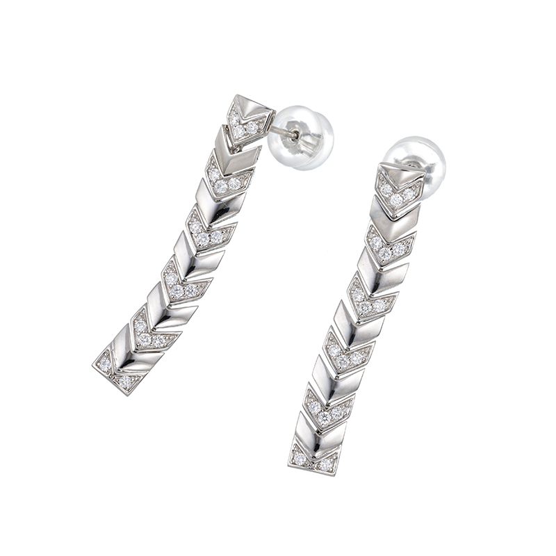PT950 ダイヤモンド ピアス D 約0.28ct 