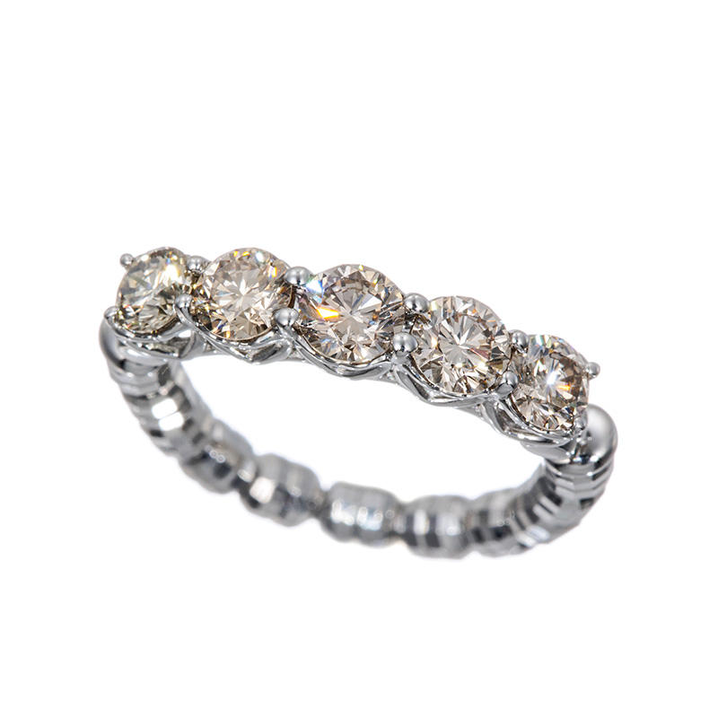 PT950 ブラウンダイヤモンド カルディア ストレッチリング BRD 約1.00ct 10～22号