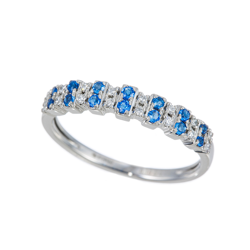 PT950 アウイナイト ダイヤ Cascade リング HA 約0.10ct D 約0.08ct