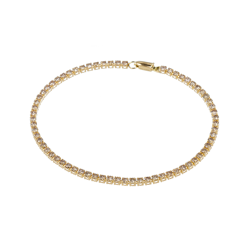 K18YG ブラウンダイヤモンド シルキータッチ ブレスレット BRD 約2.70ct