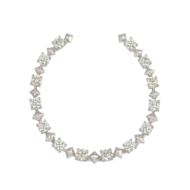 PT950 ダイヤモンド スタッズ馬蹄 ペンダントトップ D 約1.00ct