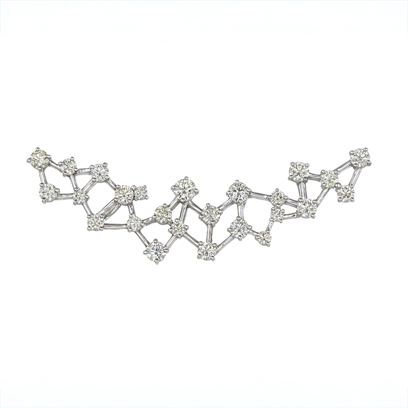 PT950 ダイヤモンド 天の川 ペンダントトップ D 約2.50ct 