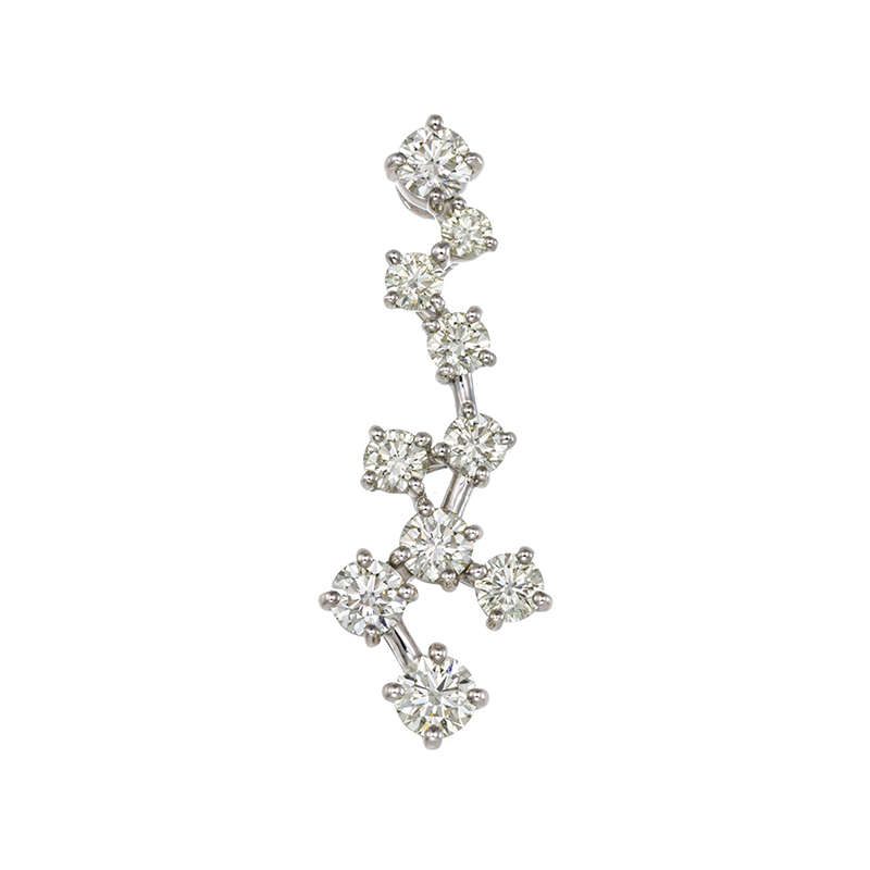 PT950 ダイヤモンド 天の川 ペンダントトップ D 約1.00ct 