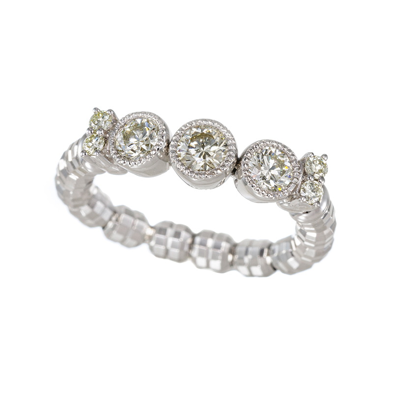 PT950 ダイヤモンド ストレッチリング D 約0.50ct 9～23号