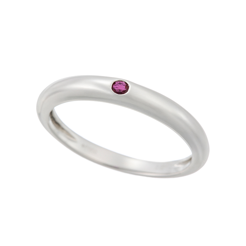 PT950 ルビー スムース リング RB 約0.02ct