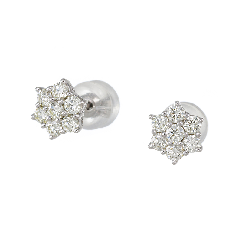 PT950 ダイヤモンド ピアス D 約0.60ct 