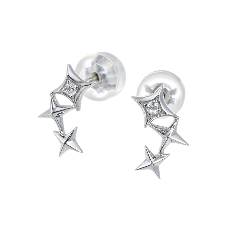 GSTV PT950 ダイヤモンド ピアス D 約0.04ct