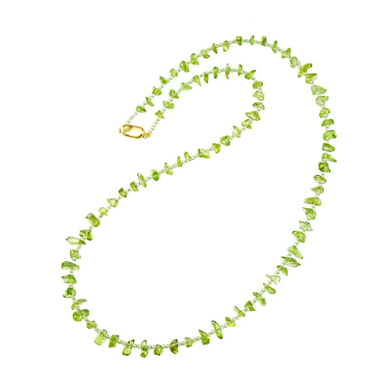 SV ペリドット ネックレス PE 約125.00ct