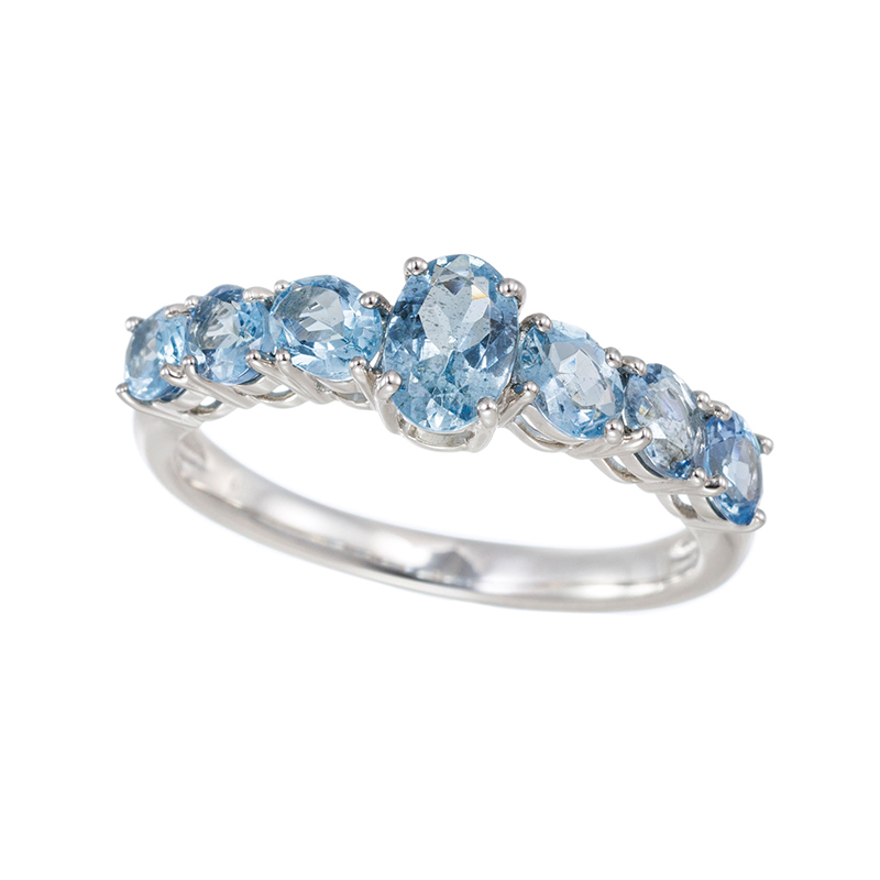 PT950 サンタマリアアフリカーナアクアマリン リング AQ 約1.15ct