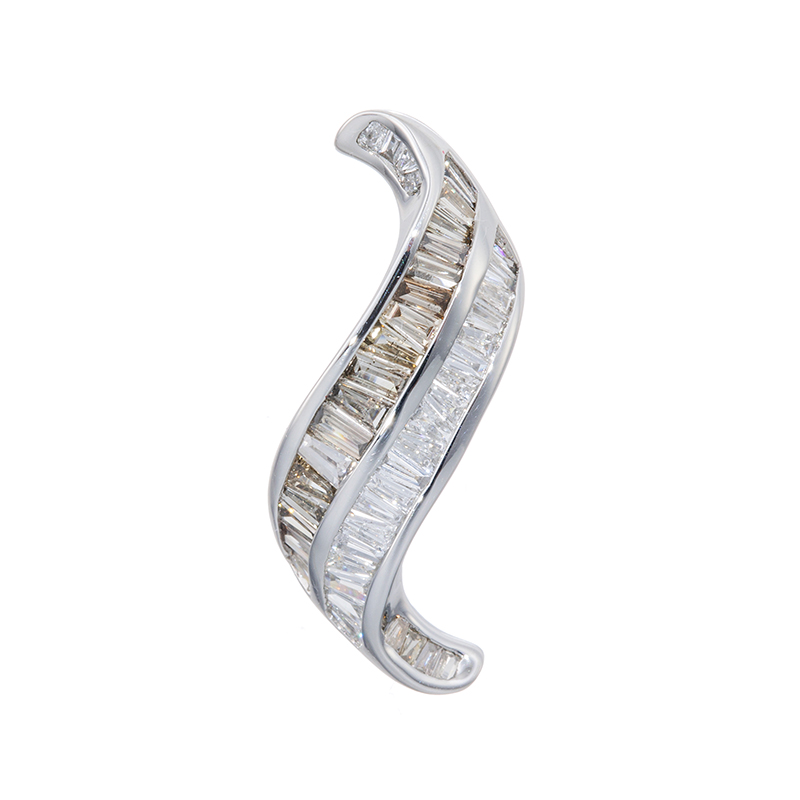 PT950 ブラウンダイヤモンド＆ダイヤ ペンダントトップ BRD約0.40ct D約0.20ct 