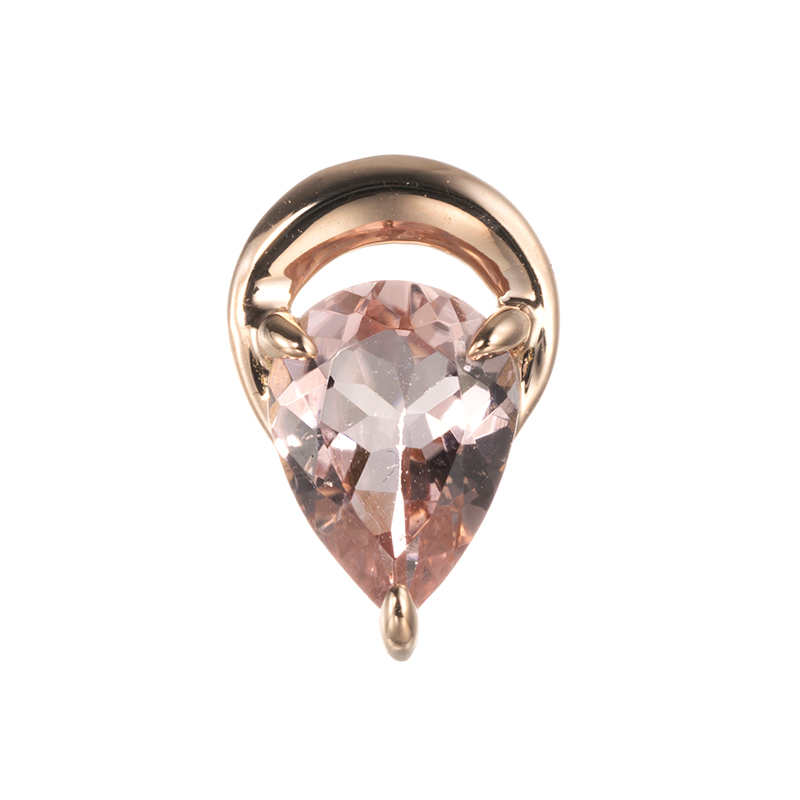K18PG ピンクトルマリン ペンダントトップ T 約0.50ct