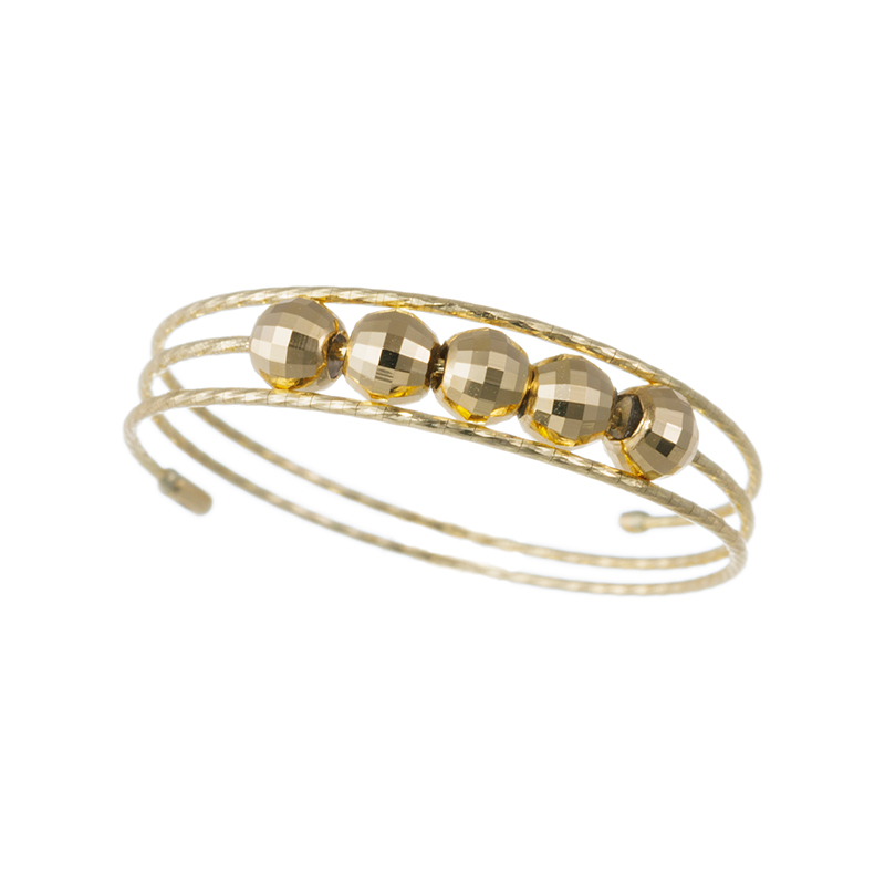 K18YGラージラスターカットフリーリング#13-#24