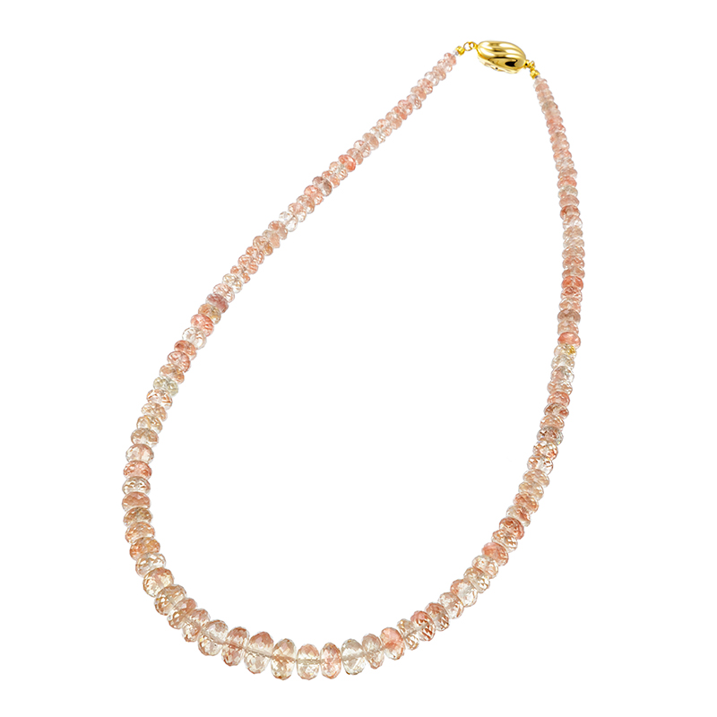 SV オレゴンサンストーン ネックレス SS 約138.00ct