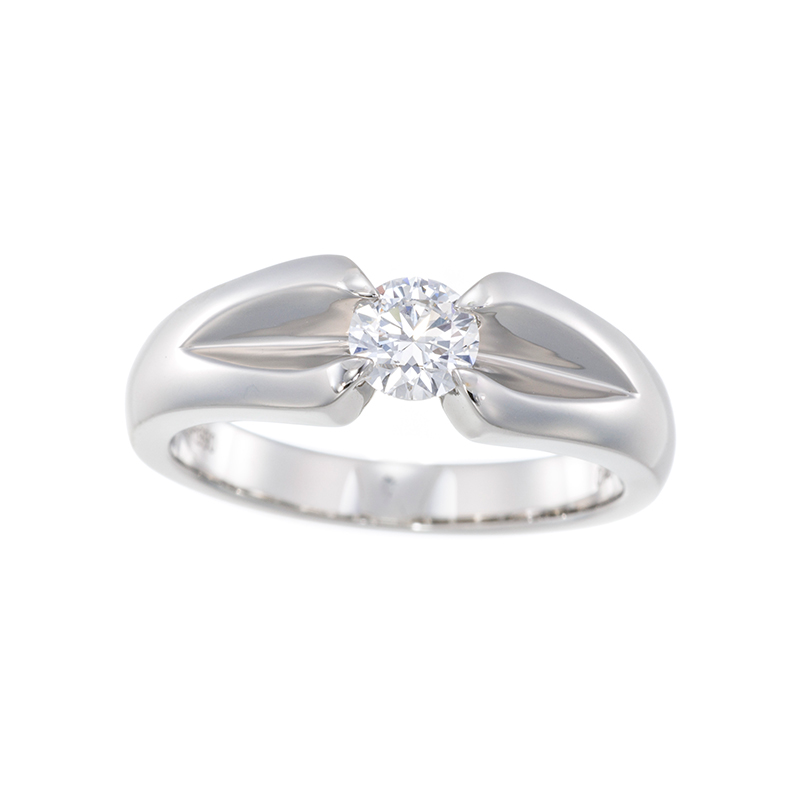 PT990DカラータイプIIaダイヤリングプラチナ99D約0.40ct(DIF3EXTypeIIa)