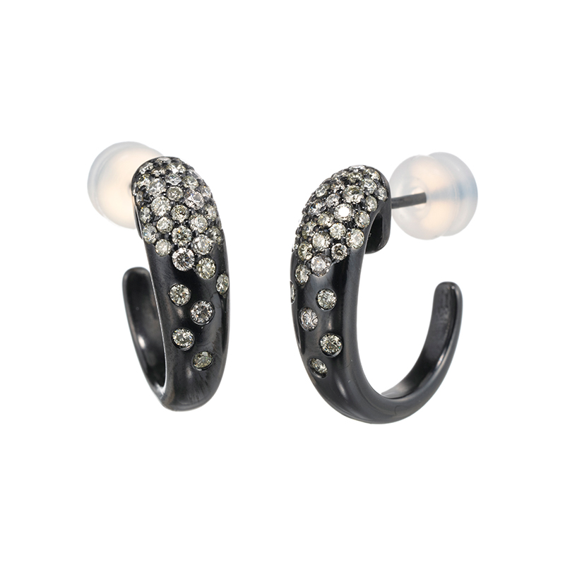 チタン・ジルコニウム ダイヤモンド ピアス 