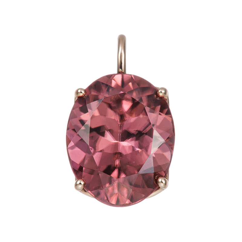 K18PG ローズジルコン ペンダントトップ ZI 約3.00ct 