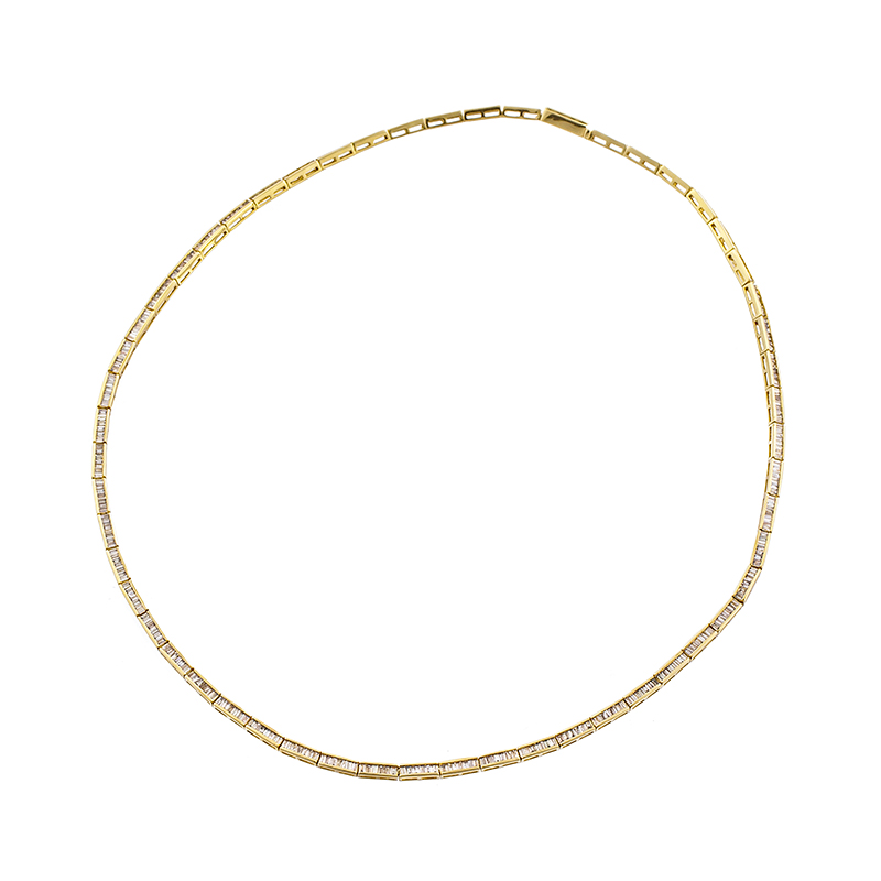 K18YG ブラウンダイヤモンド 楽ラスプ ネックレス BRD 約5.40ct 