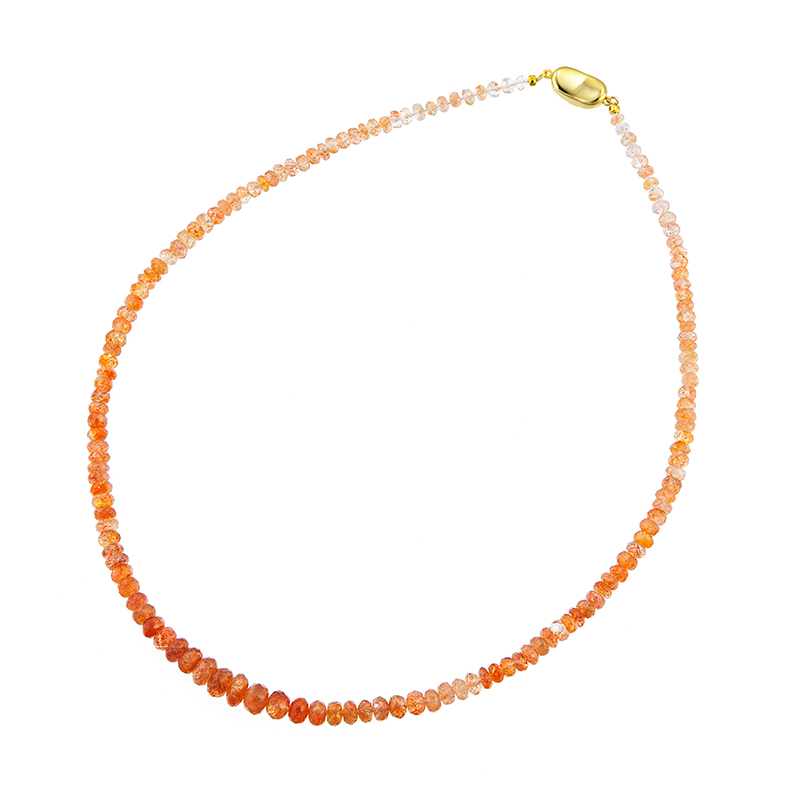 SVサンストーンネックレスSS約67.00ct