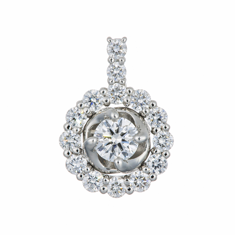 PT950 ダイヤモンド(リリーダイヤカット) ペンダントトップ D 約0.28ct(LI)