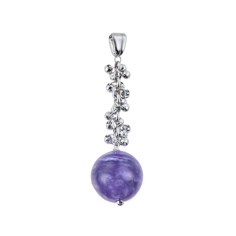 PT850 チャロアイト ペンダントトップ CHA 約9.20ct