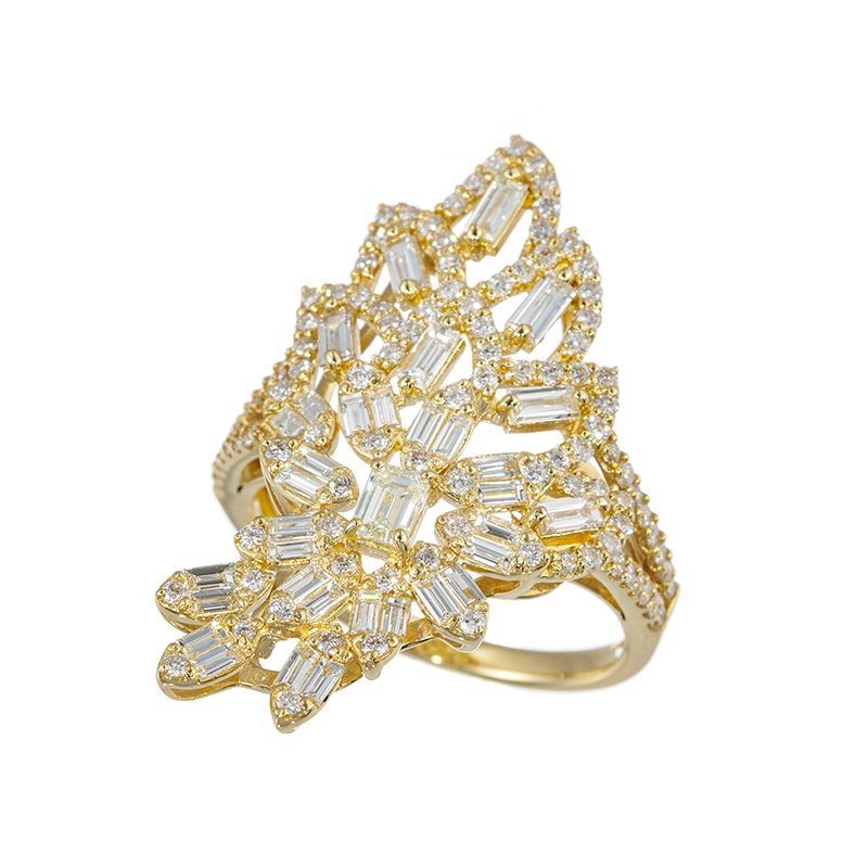K18YG ダイヤモンド リング D 1.57ct