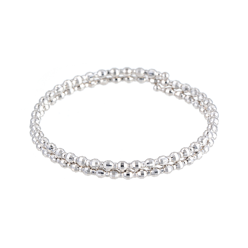 K18WGラグジェフリーバングル長さ：約32cm幅：約1.8-5.6mm総重量：約4.2g