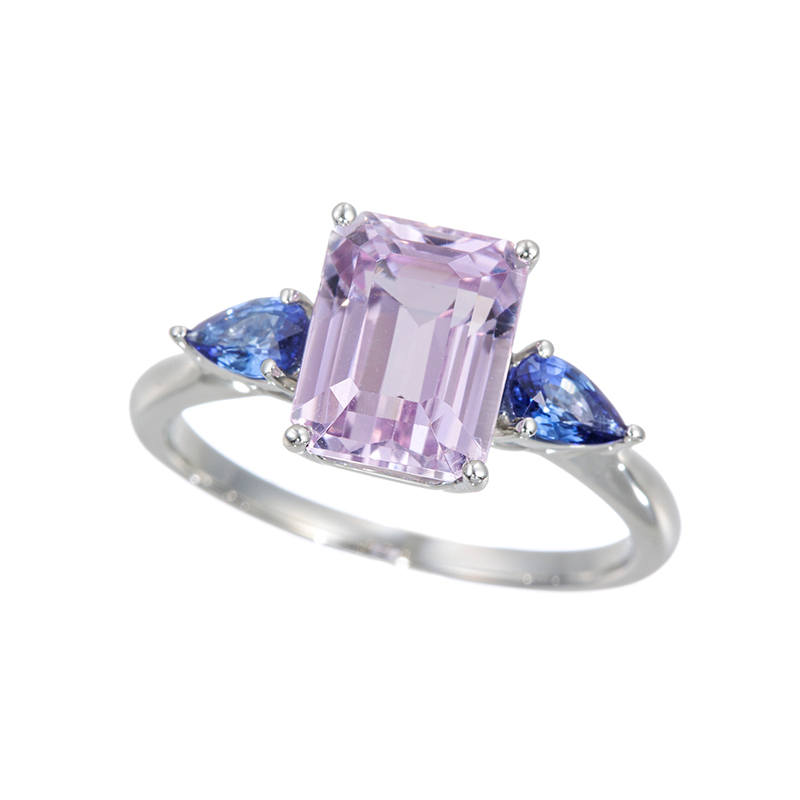 PT950 クンツァイト サファイア リング KU 約3.00ct SA 約0.40ct