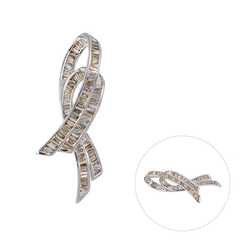 PT950 ブラウンダイヤモンド ペンダントトップ BRD 約1.65ct 