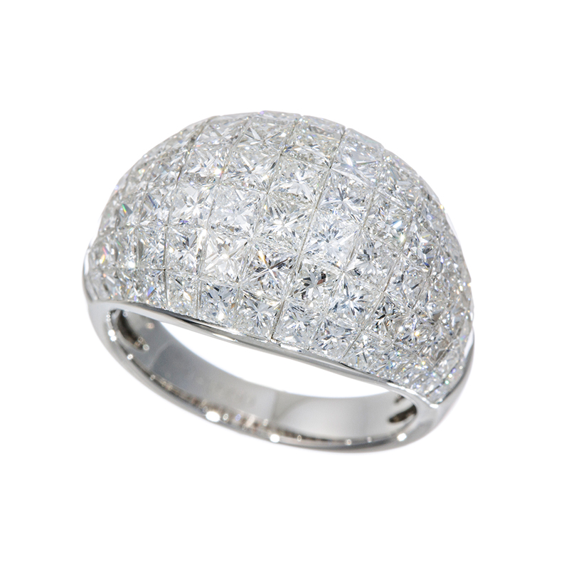 PT990 ダイヤモンド ミステリーセッティング リング 