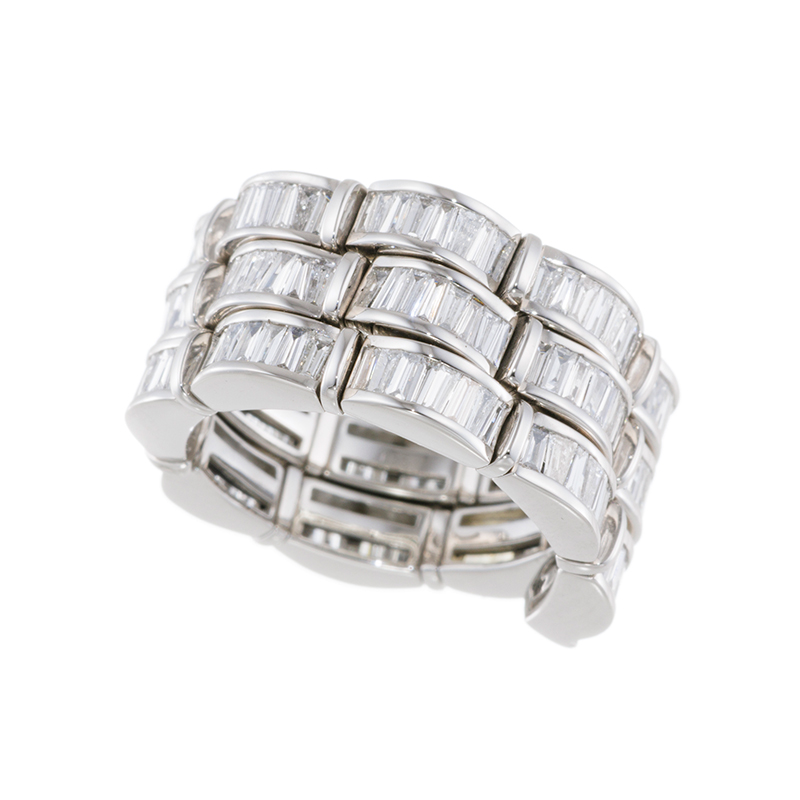 PT950 ダイヤモンド フレックスリング D 約1.35ct 10～15号