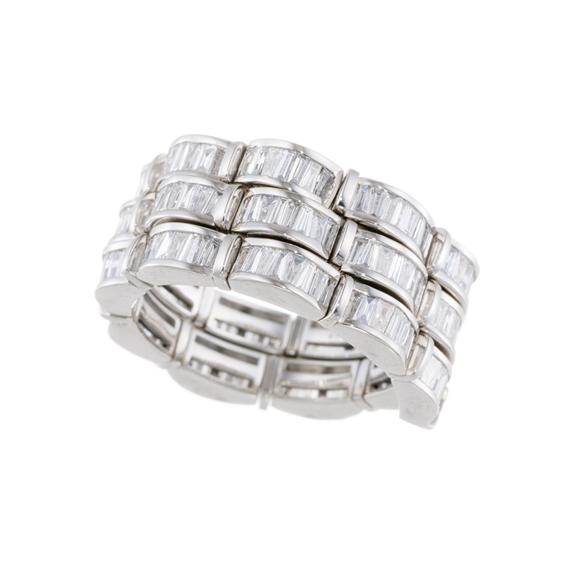 PT950 ダイヤモンド フレックスリング D 約1.50ct 15～20号