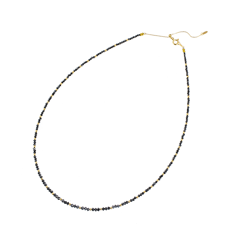 K18YG ブラックダイヤモンド(トリート) ネックレス BLD 約10.00ct