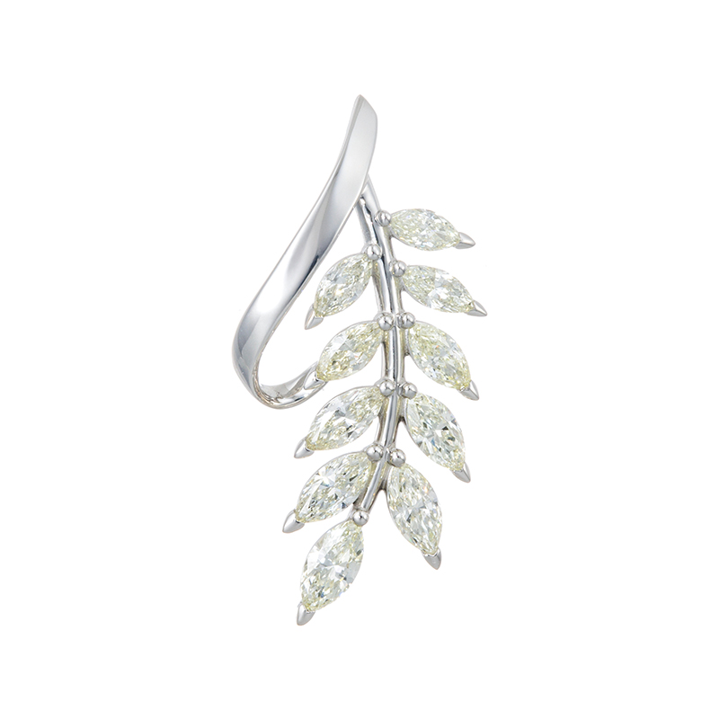 PT950ダイヤモンド麦ペンダントトップD約0.85ct