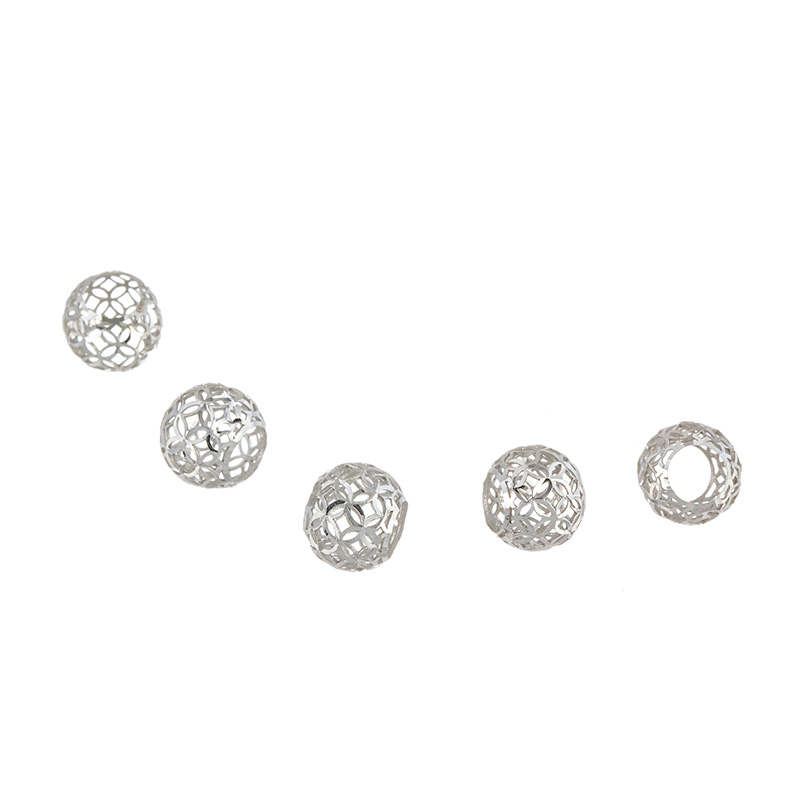 PT900 フルハンドカットボール ペンダントトップ 5点セット 約2.0g