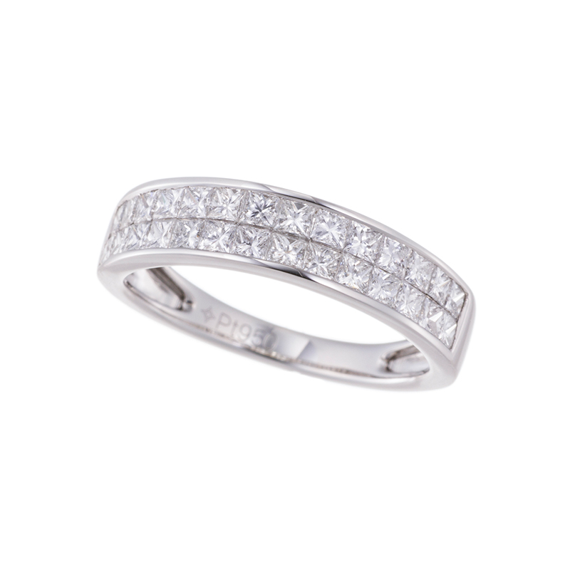 PT950ダイヤモンド(リリーダイヤカット)ミステリーセッティングリングD約1.00ct(LI)
