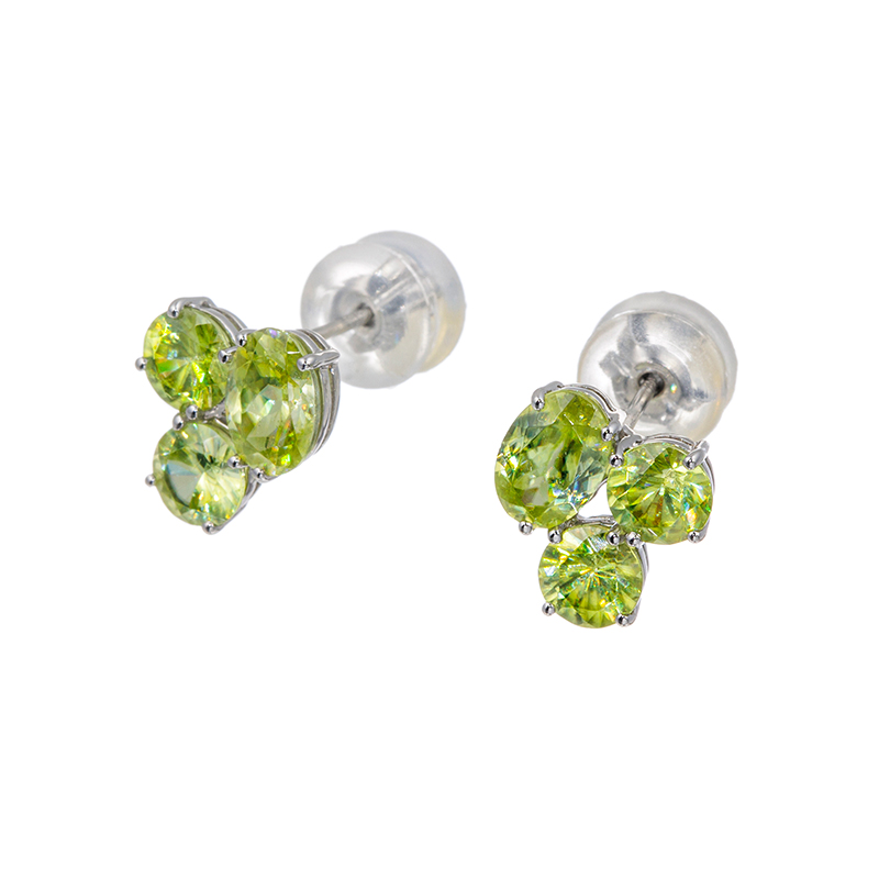 GSTV PT950 ジンバブエ産スフェーン ピアス SH 約2.40ct