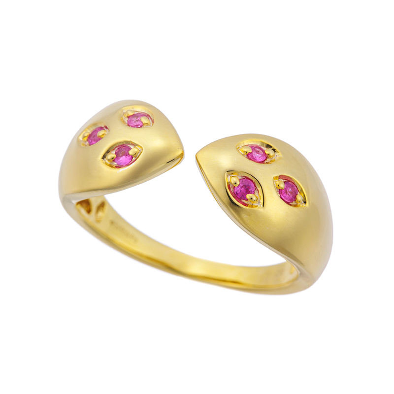 パラジウムシルバー950 ルビー リング RB 約0.10ct 