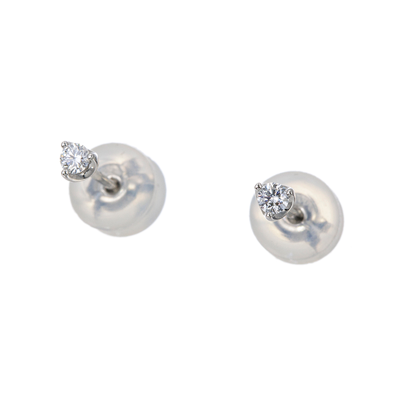 PT950 ダイヤモンド(リリーダイヤカット) ピアス D 約0.06ct(LI)
