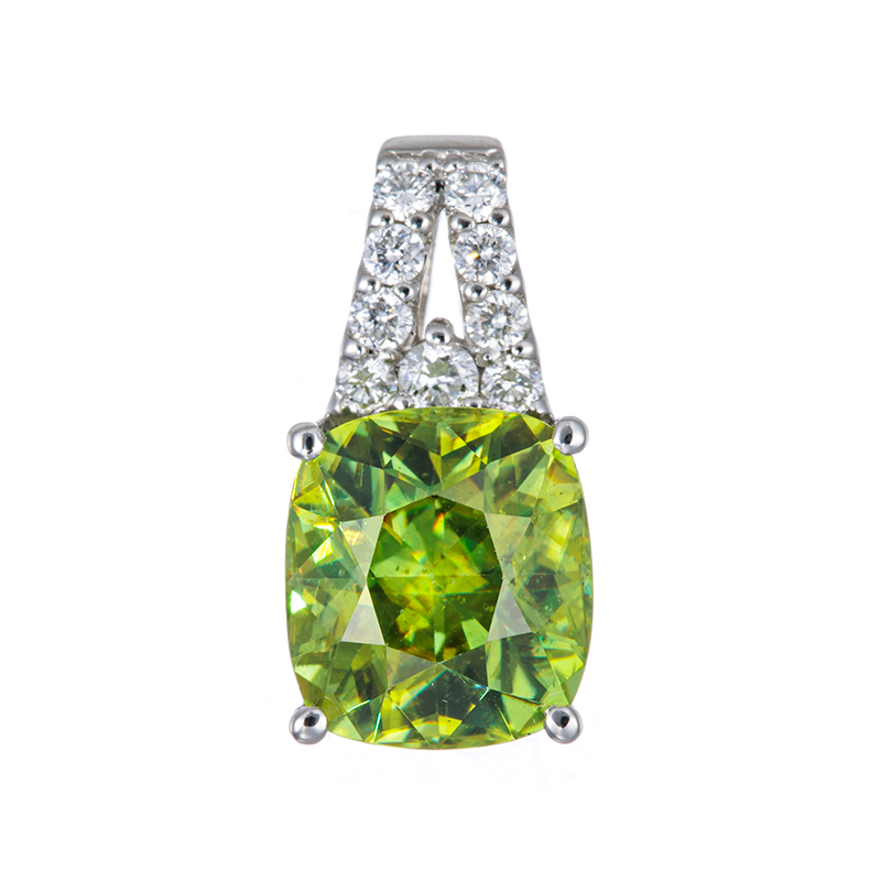 PT990 スフェーン ダイヤ ペンダントトップ 