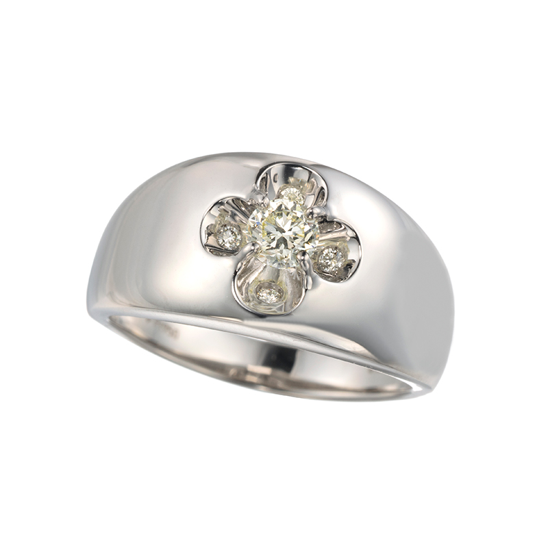 PT950 ダイヤモンド リフレクション リング D 約0.25ct