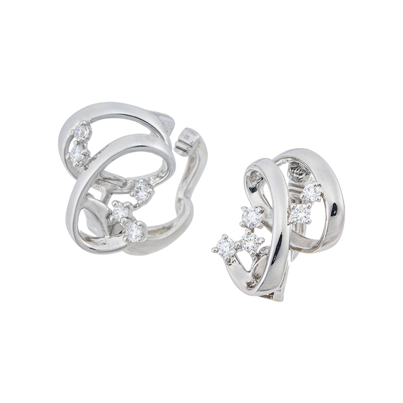 PT950 ダイヤモンド ピアリング D 約0.26ct 
