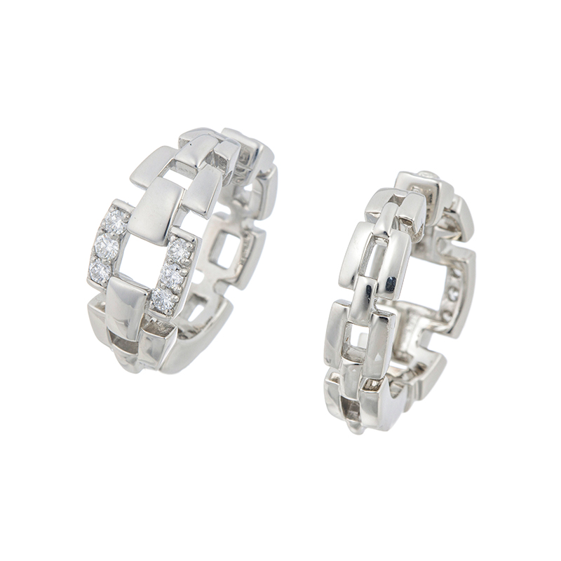 PT950 ダイヤモンド ピアリング D 約0.14ct 
